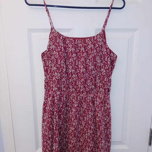 Red floral summer dress - Picture 1 of 3